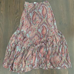 Paisley maxi skirt